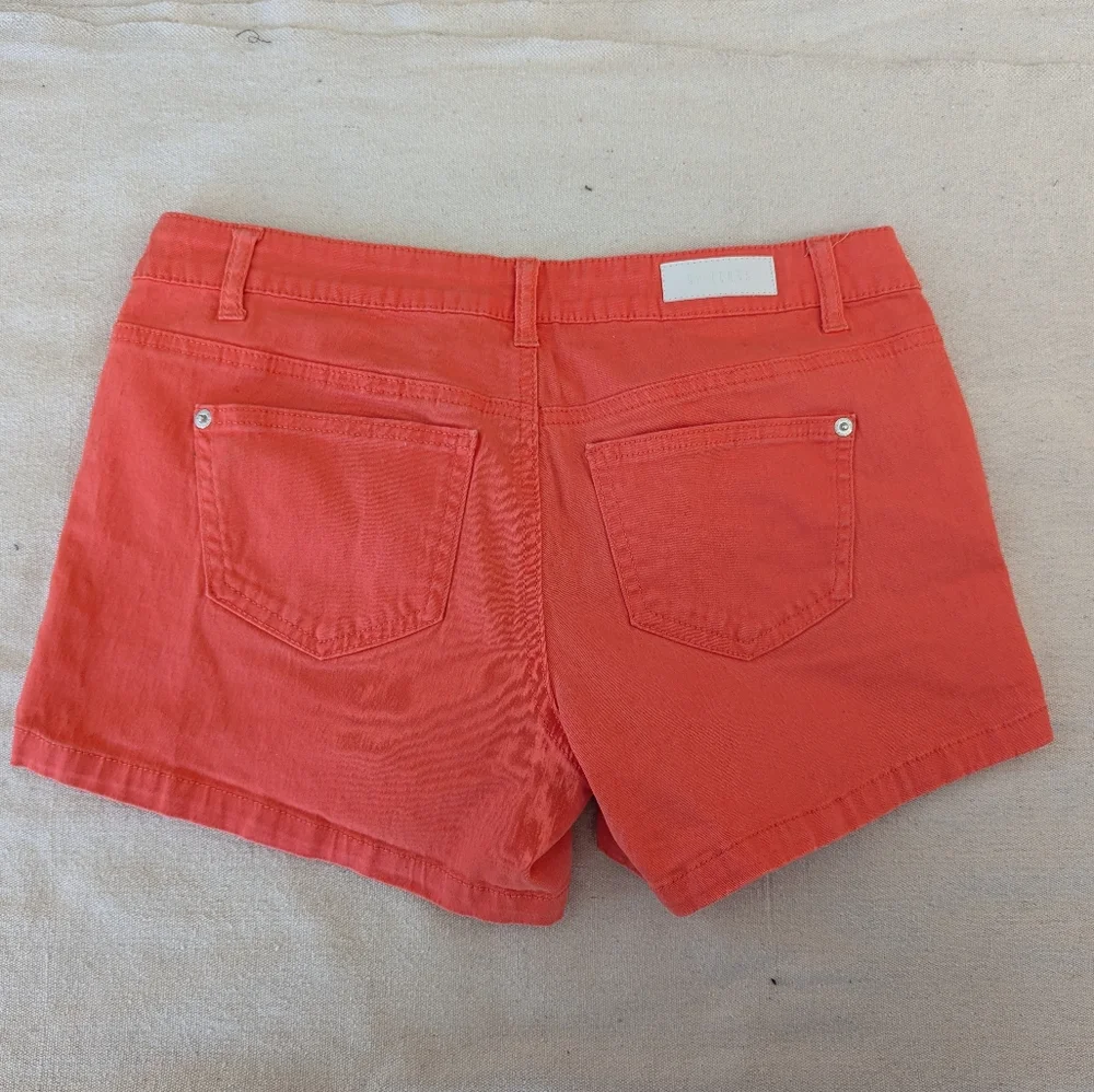CP Shades Coral Pink Denim Shorts